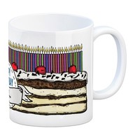 Geburtstagstorte Kaffeebecher Zum 88. Geburtstag Mit 88 Kerzen Tasse Becher Mug