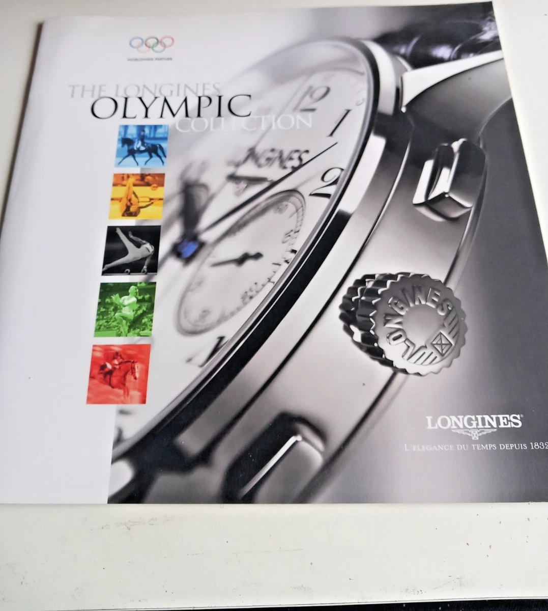 Relojes Longines Colección Olímpica y Catálogos 2004 + 5 Tarjetas Publicitarias