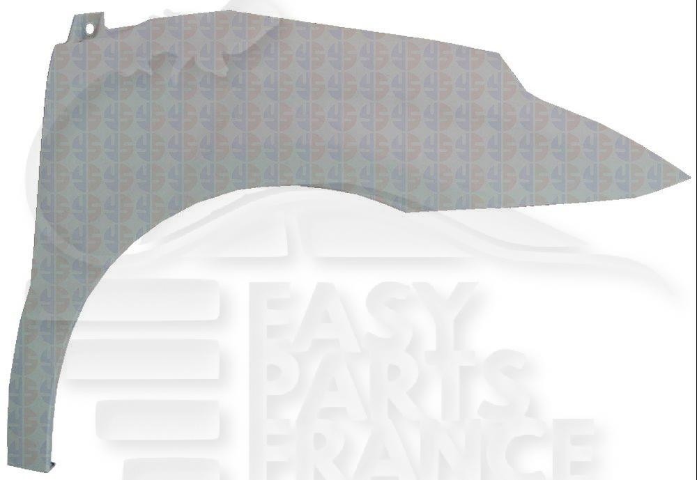 Aile avant-droit pour Citroën C4 10/08→10/10 pour passage au contrôle technique