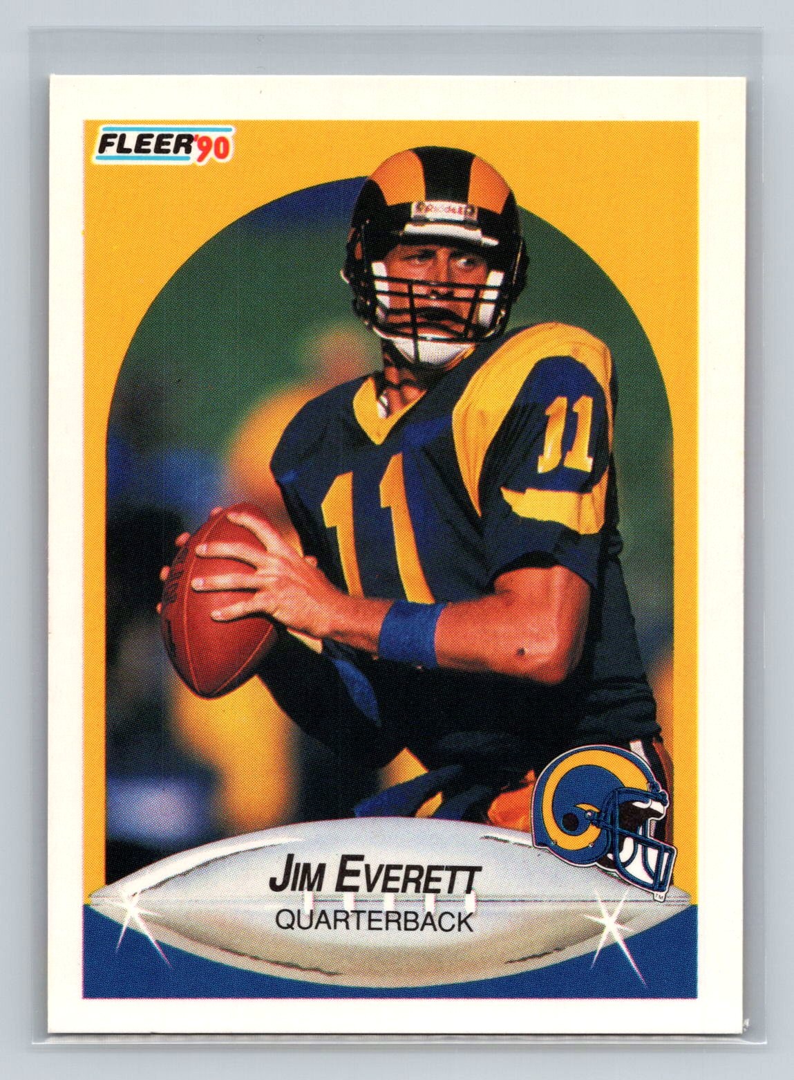 Jim Everett 1990 Fleer #36 St. Louis Rams