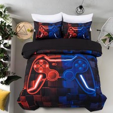 Game Comforter Set for Boys, Full Size 5-Piece Gaming Bedding Sets for Kids T...