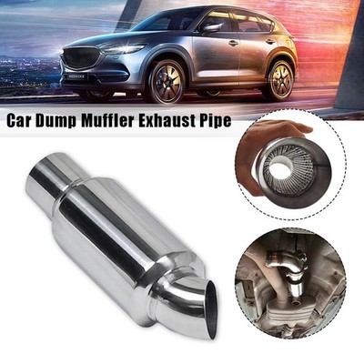 1Pcs Stainless Steel Car Exhaust Downpipe Branch Sound Tuning Muffler Pipe 51mm