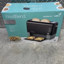 West Bend QuickServe 2-Slice Longslot Toaster - Black