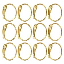  12pcs Napkin Rings Bulk - Wedding Golden Bowknot Napkin Rings - Decorative