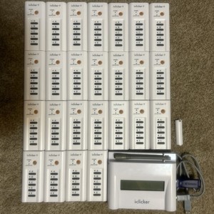 Lot of 25 iClicker 2 Student Remote Classroom Response Control & TMX-14 Base