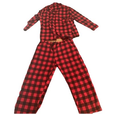 Follow me red&black buffalo check pajama set size 3XL