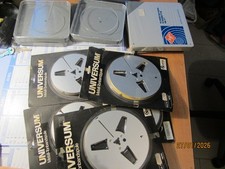 Lot bobine magnetophone bande en metal neuve