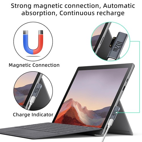 USB Power Delivery Charging Adapter For Surface Laptop1/2/3 For Surface Go1/2/3 - Photo 5/9