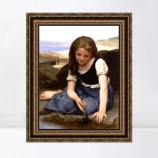 Framed Canvas Art Giclee Print The Crab by William Adolphe Bouguereau Home Decor