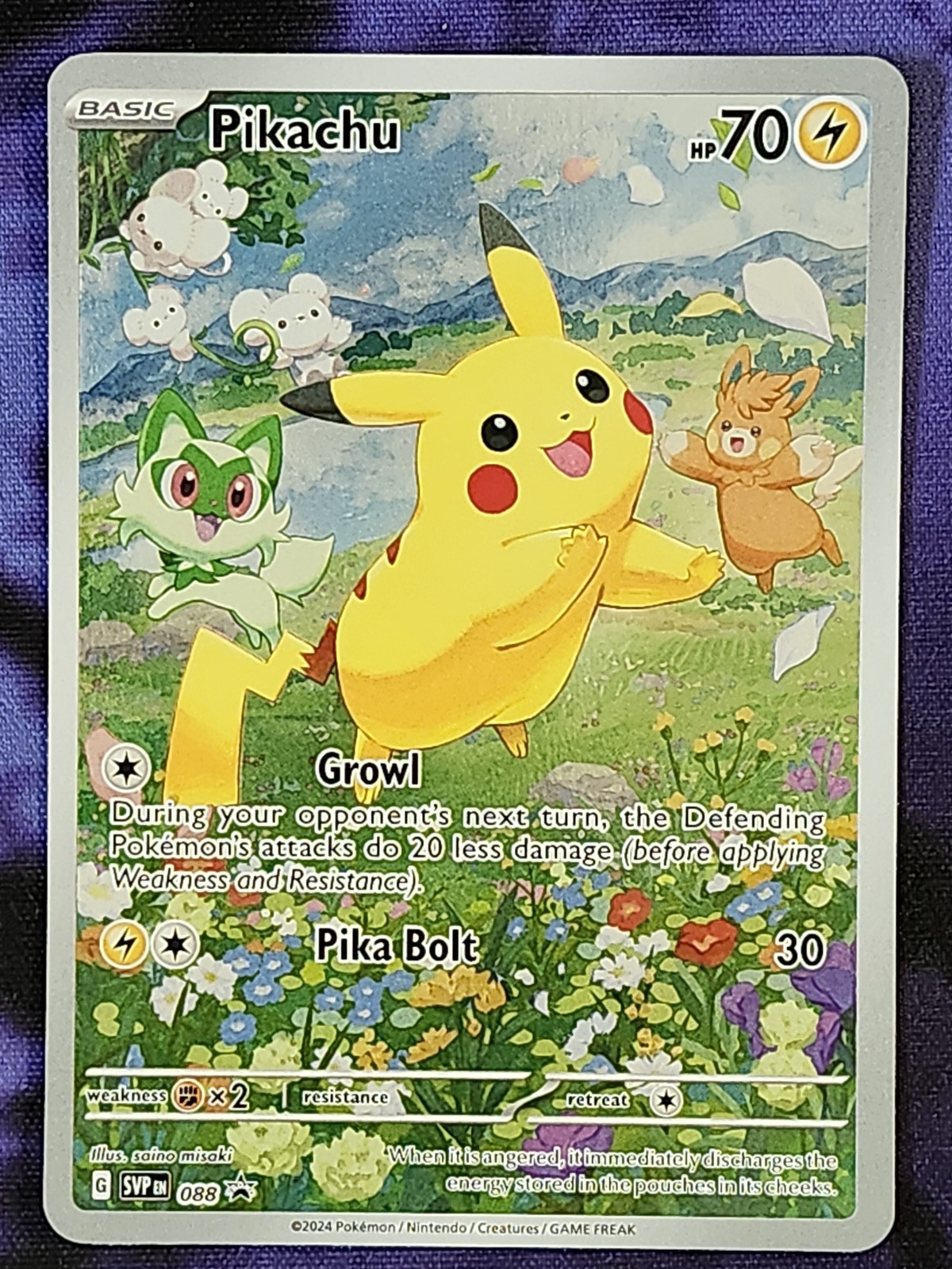 Pokemon Pikachu 088 Black Star Promo BSP