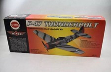 Rare VTG Cox Wings P-47 Thunderbolt 3-Channel RC Airplane ARF Kit 006204 Sealed