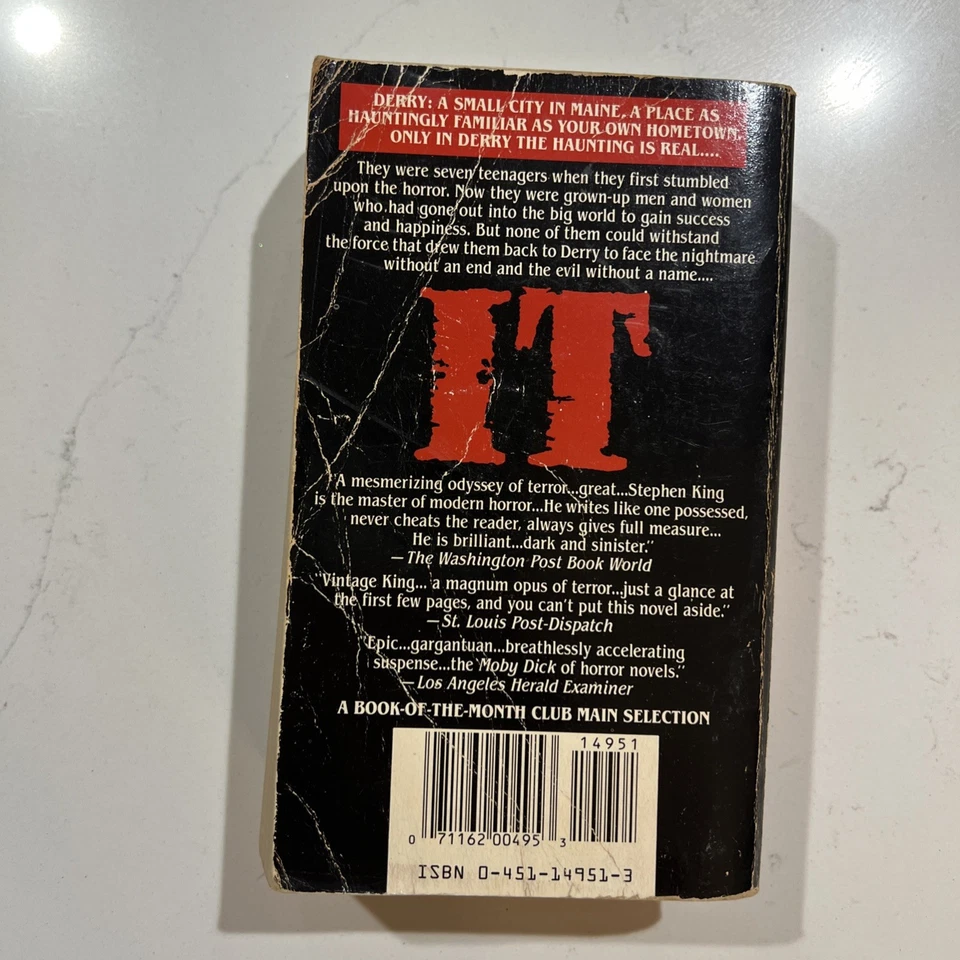 Stephen King IT First Signet 1st Printing September 1987 paperback - Imagem 2 de 3