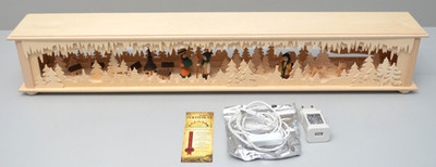 Ratags Raumleuchte groß, Berge, 3 Figuren, Häuser 9995-79 Weihnachtsdeko USB NEU