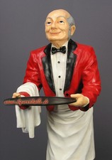 Butler James Werbefigur Messe Dekoration Aufstellfigur Diner Figur Opa Skulptur