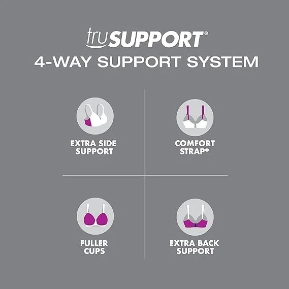 36DD NWT Playtex Love My Curves Balconette Underwire Bra 4823, Nude 36DD - Image 4 of 4