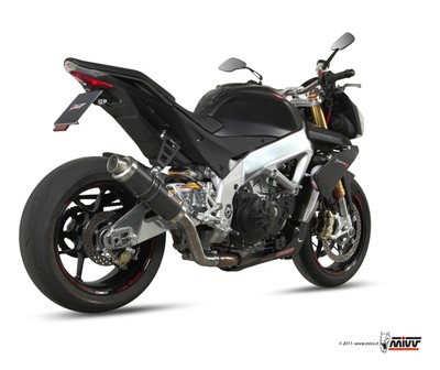 Endrohr MIVV Gp Kohlenstoff Aprilia Tuono 1000 Fighter 2011 APRC
