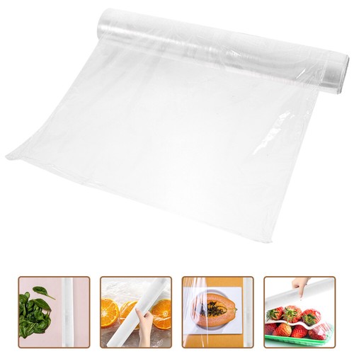1 Roll of Food Fresh Keeping Wrap Elastic Bowl Cling Film Kitchen Freezer Food
