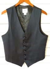 Southeastern Performance Apparel Mens Black Button Down Vest XS Made in U.S.A.