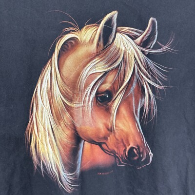 Hero Buff Horse Animal Nature Wildlife Graphic T Shirt XXL Black