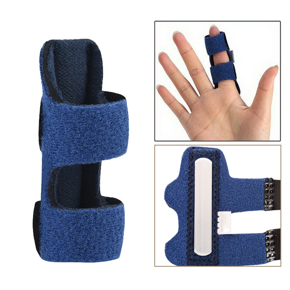 Protector corrector de soporte de férula para dedo gatillo con soporte de metal