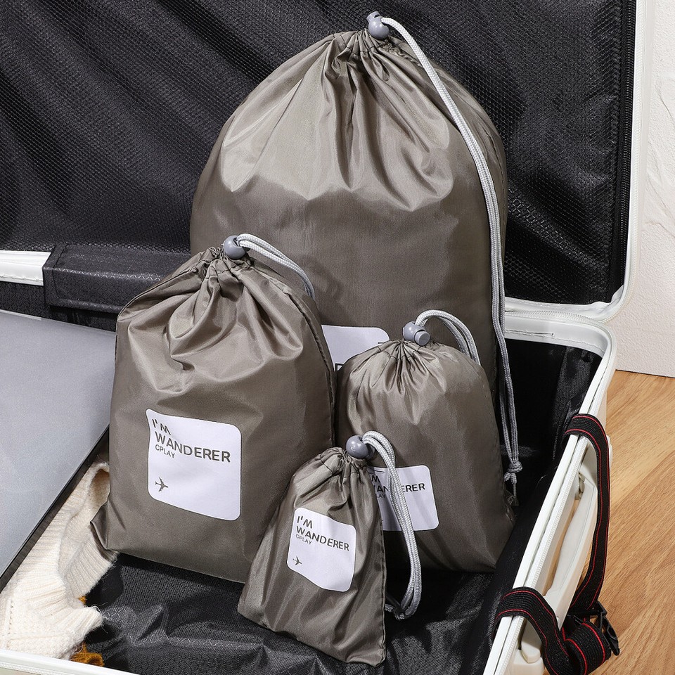 Layngo Cosmetic Bag Drawstring Storage Tote Bags Bulk Toiletry Travel