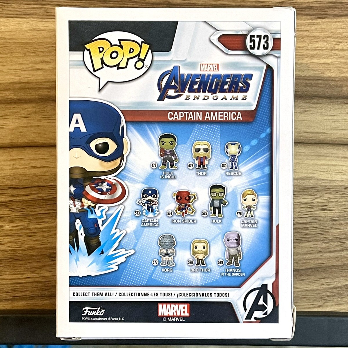 Captain America Funko Pop! #573 Marvel Avengers Endgame Bobble