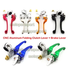 CNC Folding Brake Clutch Levers Perch For 50cc-250cc Chinese Pit Dirt Trail Bike