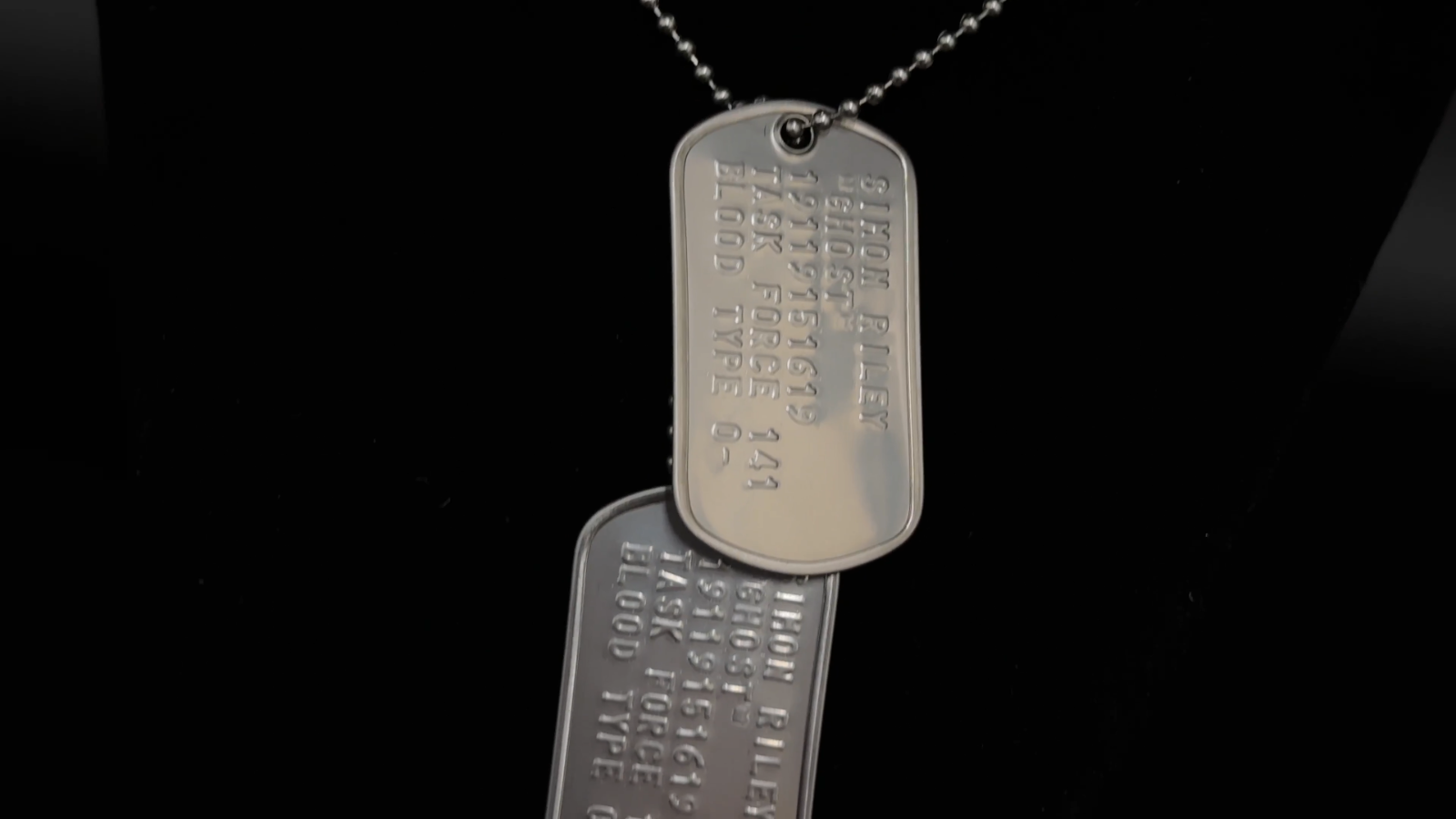 Simon 'Ghost' Riley US military dog tag set