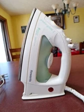 Rowenta Powerglude 2 Vertical Steam Iron, Model DM273, Stainless Steel Airglide