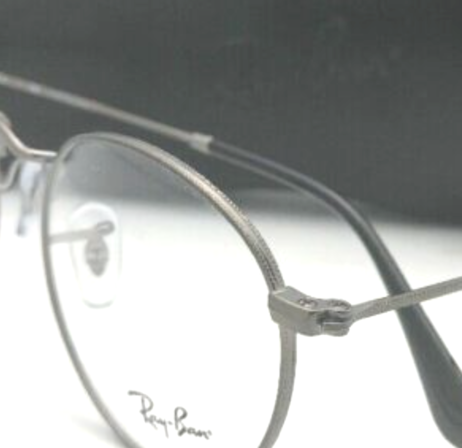 New Ray-Ban Reading Glasses RB 3447-V 2620 47-21 Gunmetal Round