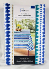 NEW Mainstays PEVA Tablecloth Multicolor Rectangle 60" x 102" Summer