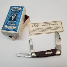 Case XX Case & Sons 6355 Wharncliff Blade Whittler Antique Red Bone 3 Blades