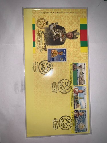 Malaysia 2008 fdc 50years sultan abdul halim first day cover alor star special