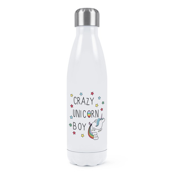 VerrüCkte Einhorn Jungen Doppelwand Wasserflasche Lustig Thermo Regenbogen Tiere-image