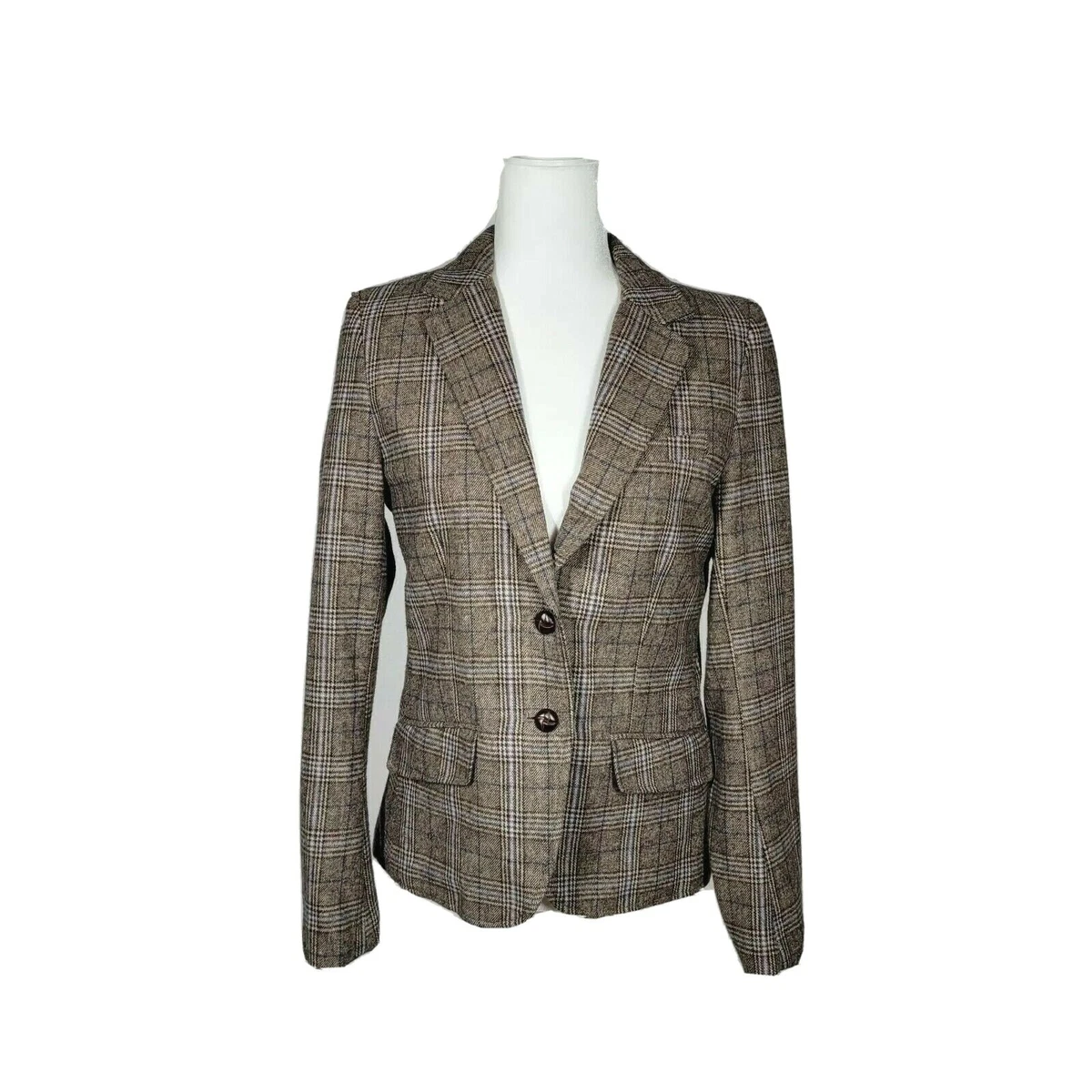 H and m tweed jacket top