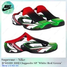 Size 12 - Nike Supreme x Clogposite White Gym Red Green for sale