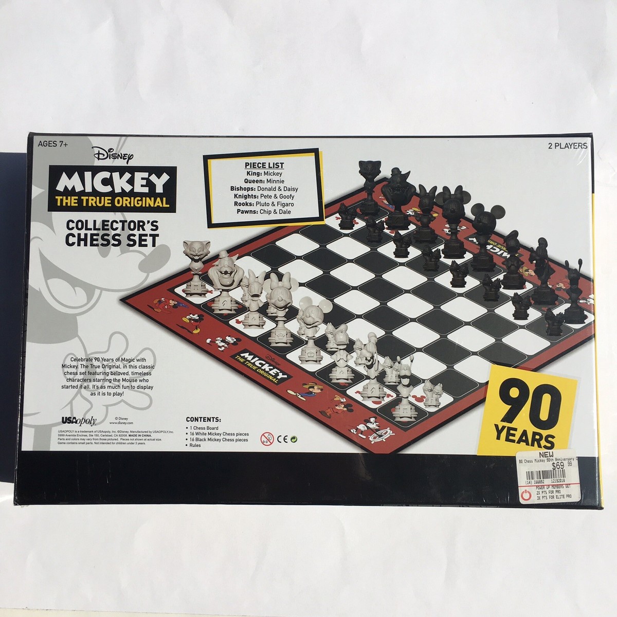 Usaopoly, Disney Mickey The True Original, Collector's Chess Set