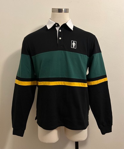 NWT Malbon Golf x Girl Skateboards Rugby Polo Shirt (size: M)