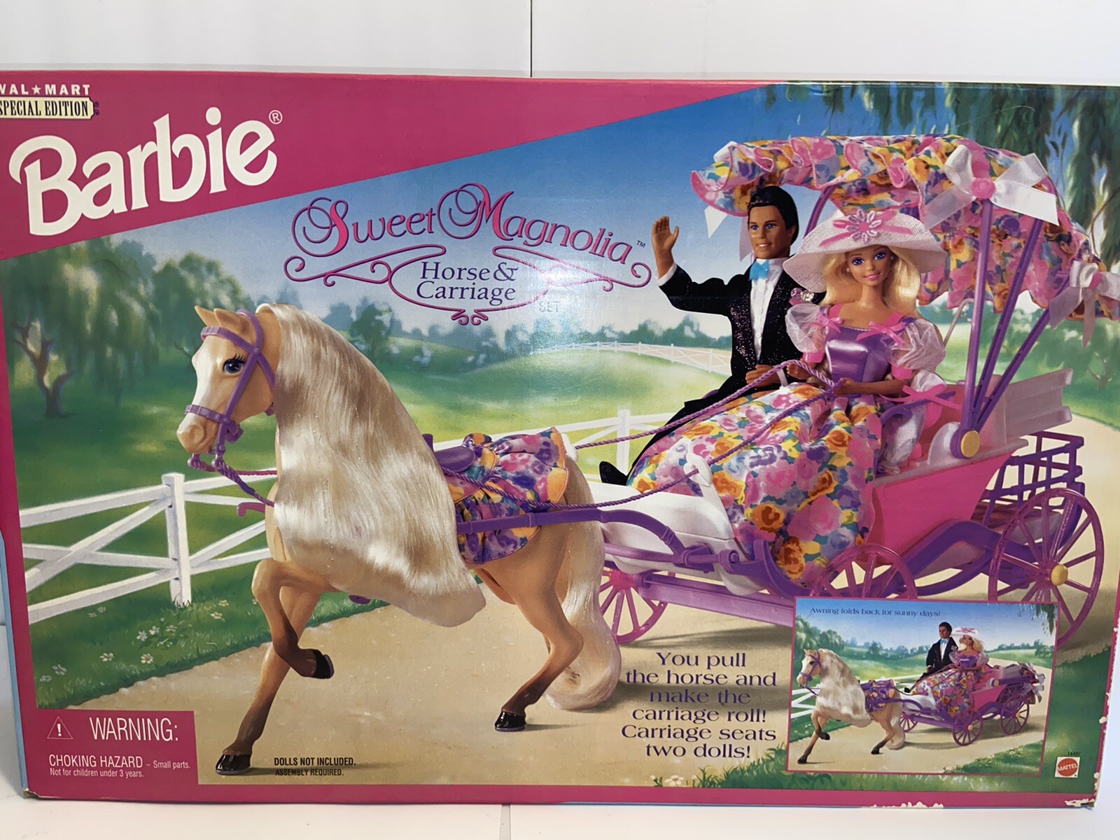 barbie dreamtopia carriage and princess