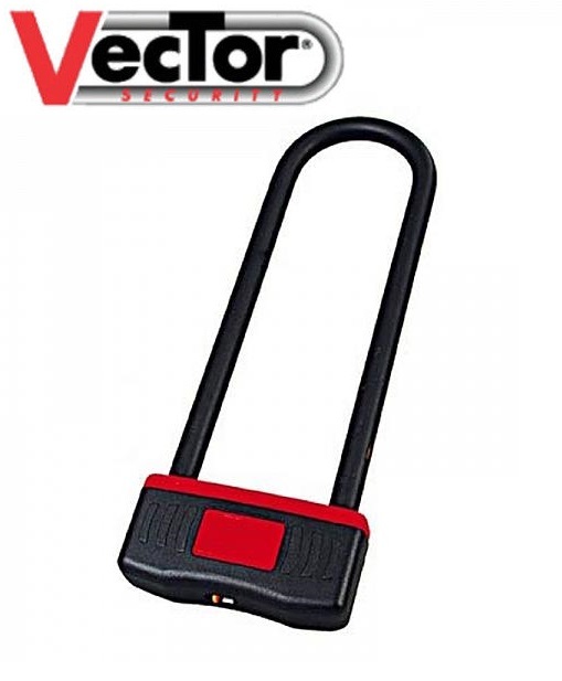 Antivol U Vector Powerlock pour moto et scooter dimensions 146x388 mm