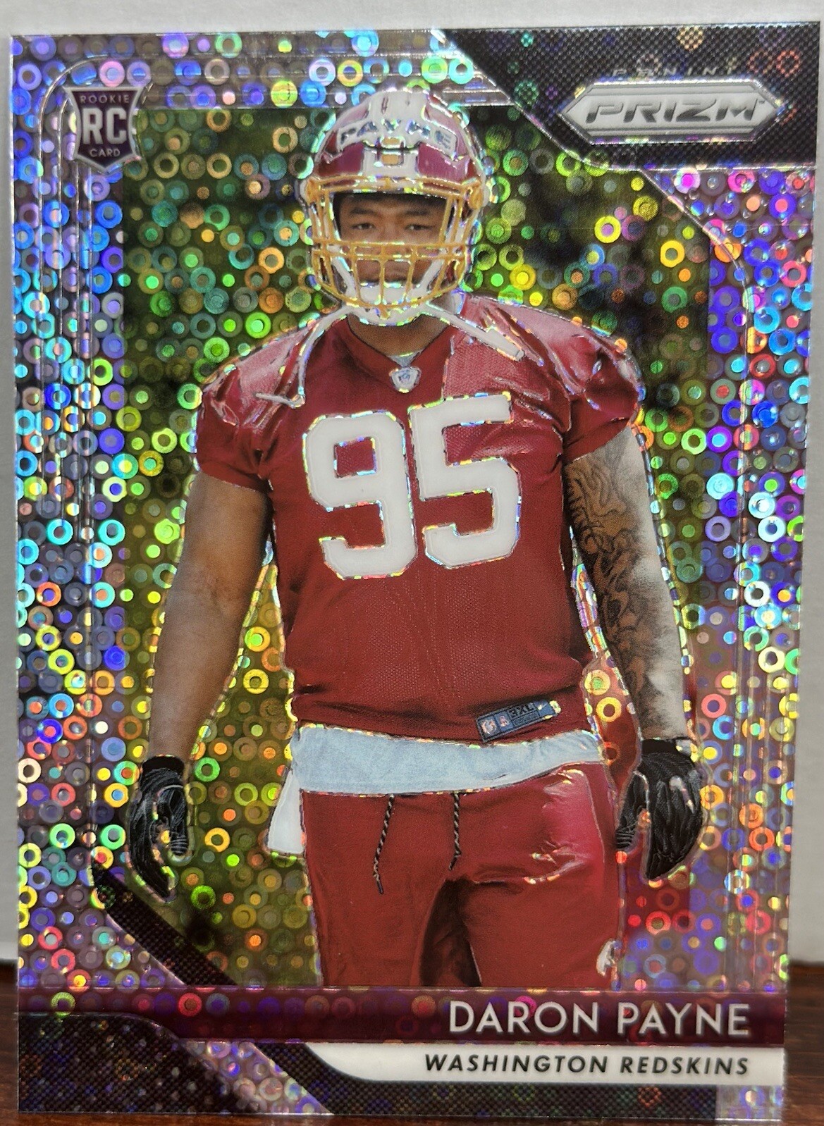 2018 Panini Prizm Rookie silver Disco Prizm Daron Payne #245 Rookie RC