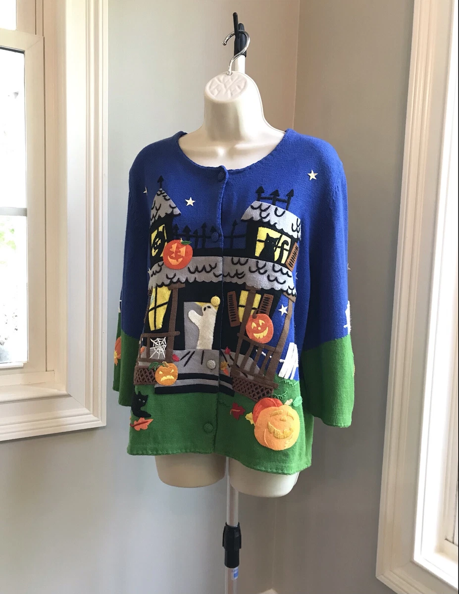 Halloween top cardigan sweater