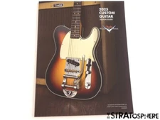 Fender 2025 Custom Shop Guitar Design Guide CATALOG Strat Tele Bass