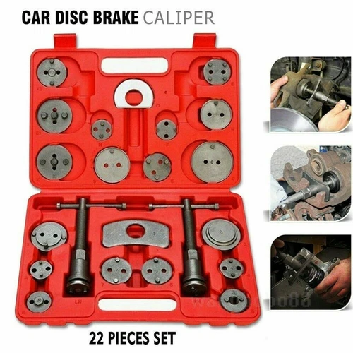 22pcs Heavy Duty Disc Brake Caliper Tool Set and Wind Back Kit Universal CarDisc