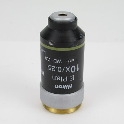 NIKON E PLAN 10X/0.25 INFINITY/- OFN20 MICROSCOPE OBJECTIVE FOR ECLIPSE ...