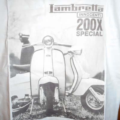 Lambretta Sx200 Special Ladies Tshirt White Retro Scooter Lambretta Mod Vespa Ebay