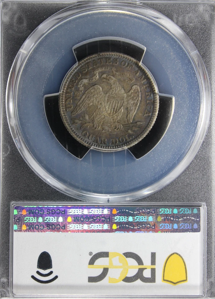 1882 XF45 Seated Quarter, PCGS 51101193 - Image 4 of 4