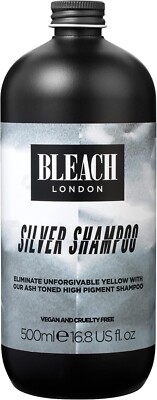 2x Bleach London Silver Shampoo 500ml GRATIS P&P