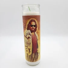 Big Lebowski The Dude Prayer Candle