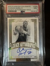 2022 Flawless Collegiate Charles Barkley Legacy Auto Gold 05/10 PSA 9 Pop 1 Rare
